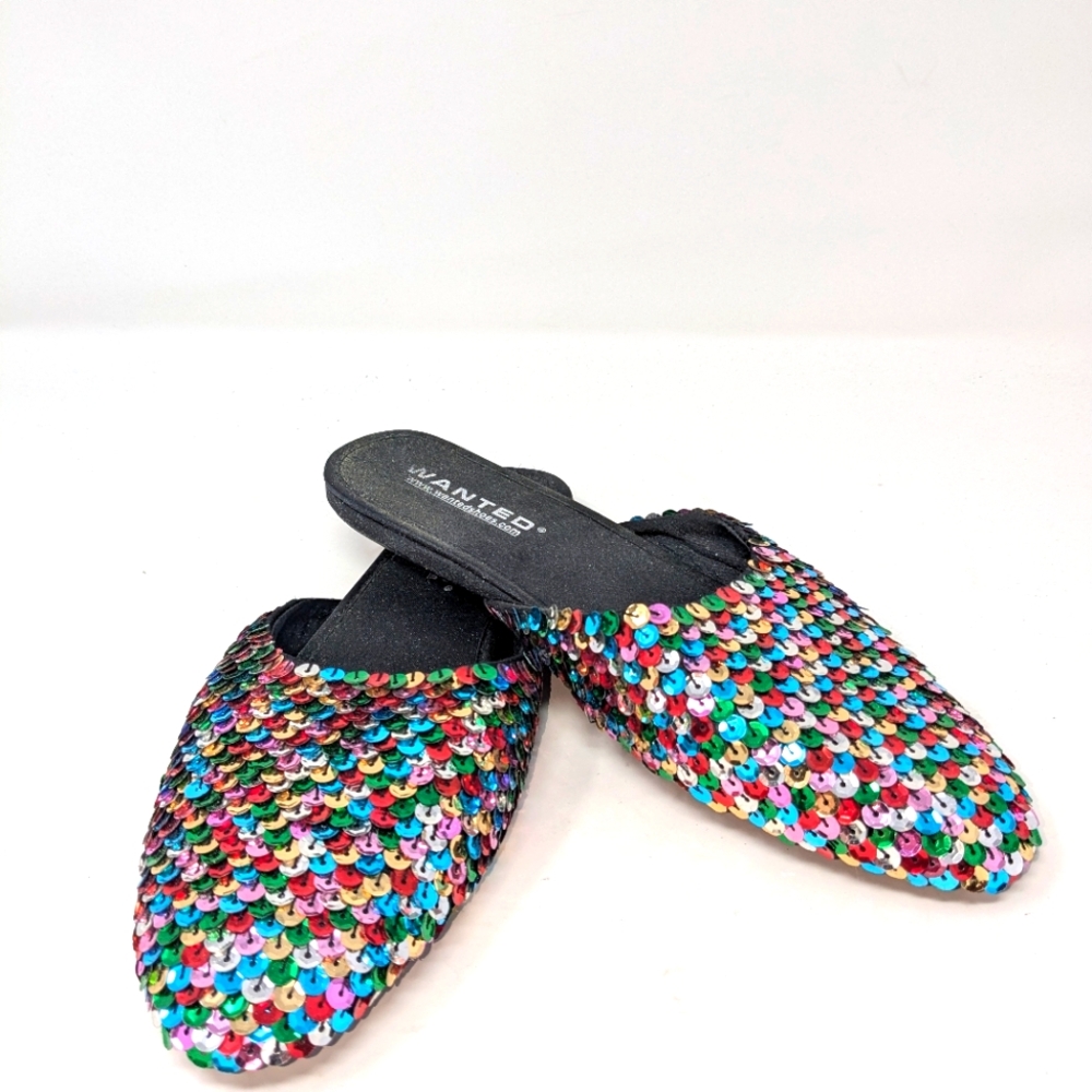 Wanted Brand Sequined Juttis Size 8